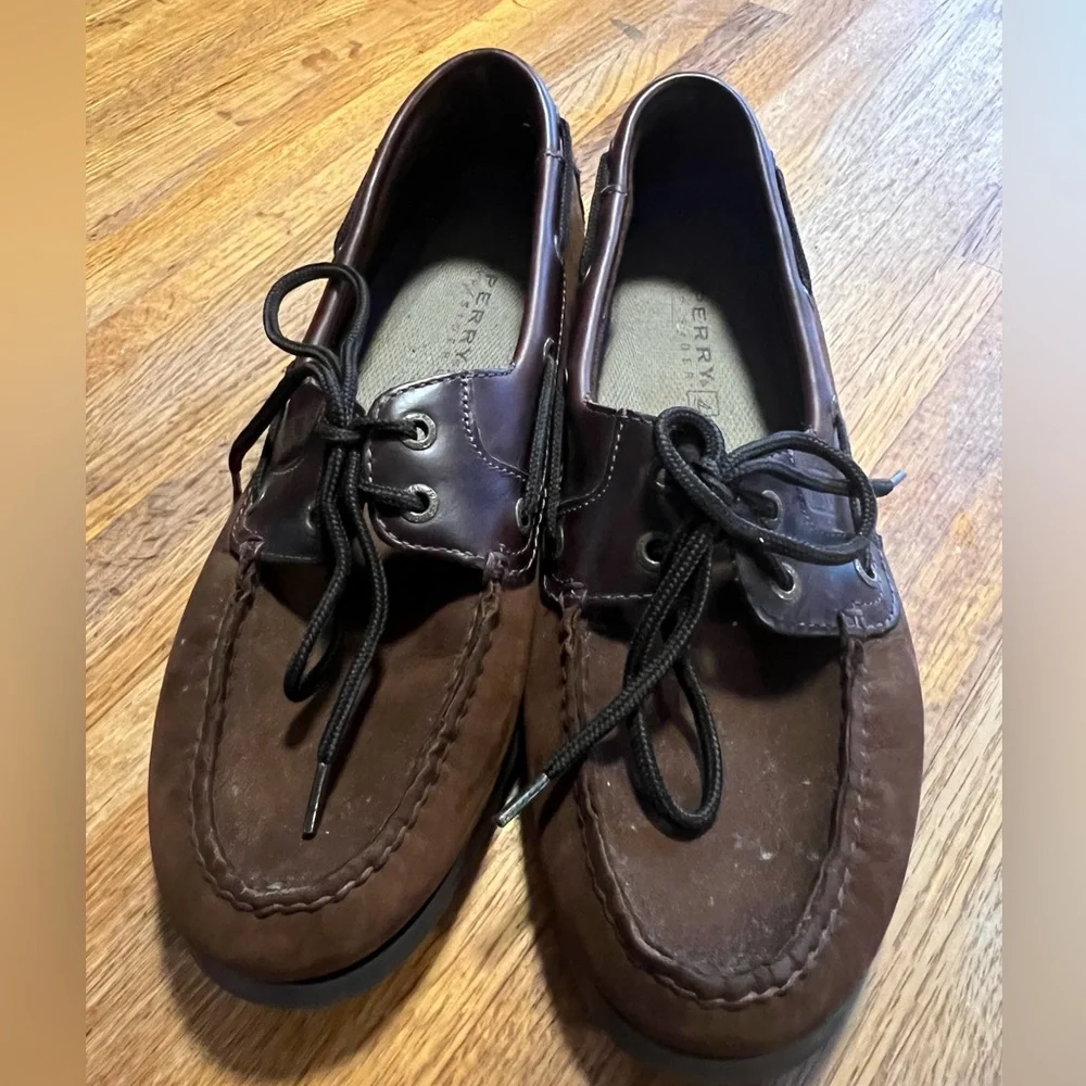 Sperry Men's Rich Brown Leather‎ Boat Shoes